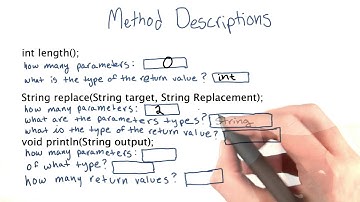 More Method Descriptions - Intro to Java Programming