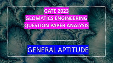 GENERAL APTITUDE | QUESTION PAPER ANALYSIS | GATE 2023 | #geomaticsengineering  #gate2023 ANSWER KEY