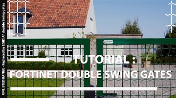How to install Fortinet double swing gates | Betafence