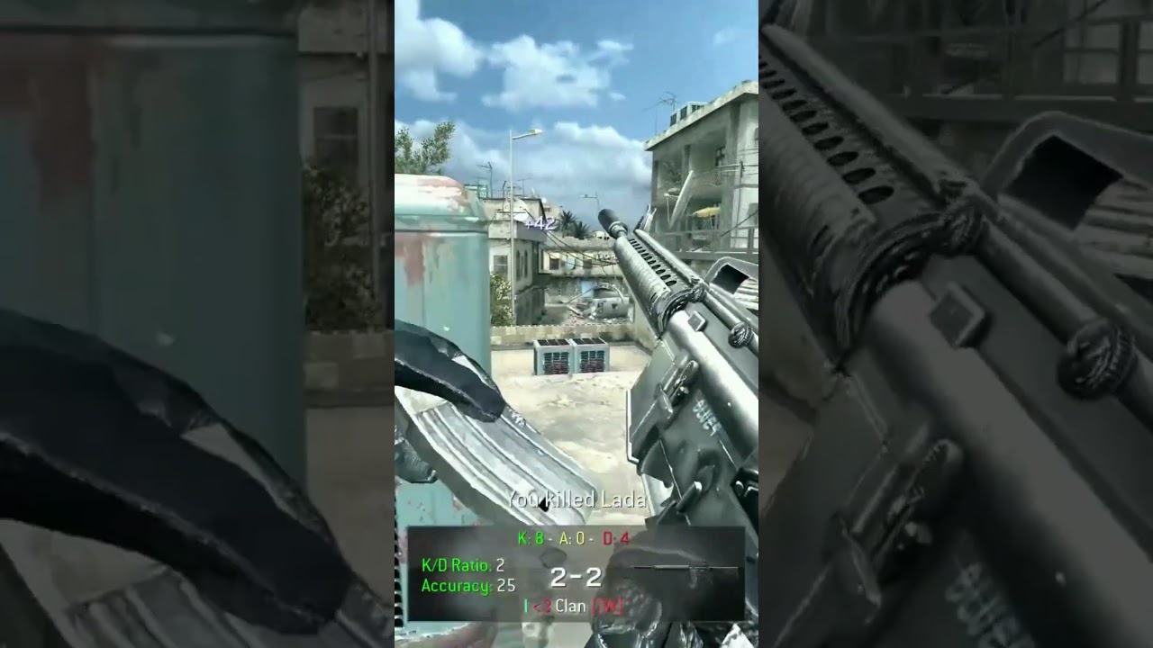 1vs4 trolling with silencer COD4 promod 2024 lol 