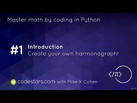 Create a beautiful harmonograph! Mast Math by Coding in Python