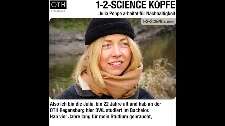 OTH Kpfe: Julia Poppe arbeitet fr Nachhaltigkeit a...