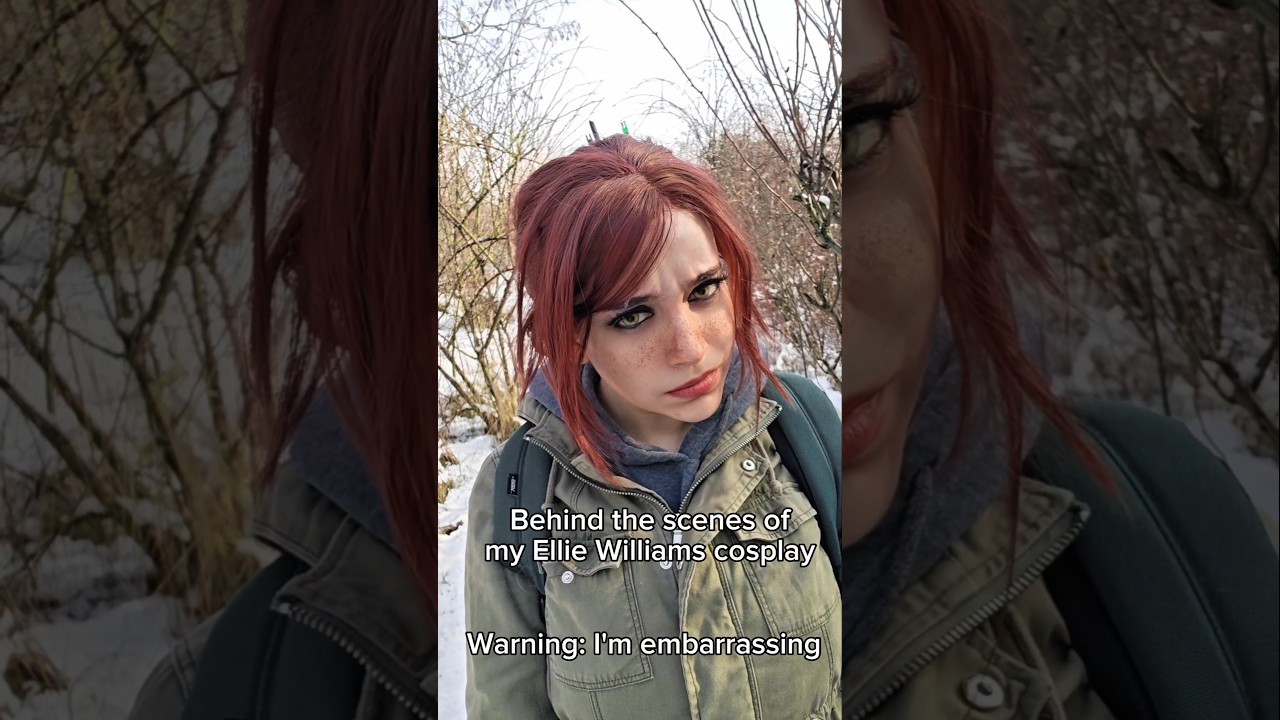 Behind the scenes.. help | Ellie #cosplay #shorts #tlou #tloucosplay #ellie
