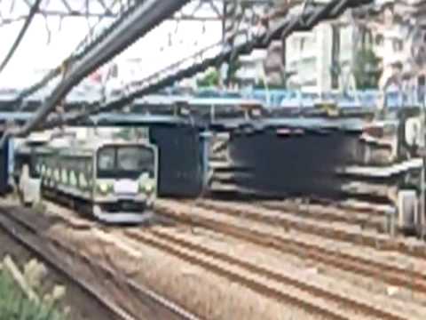 上下線並走通過シーン（京浜東北＆東海道　横浜＆湘南新宿）