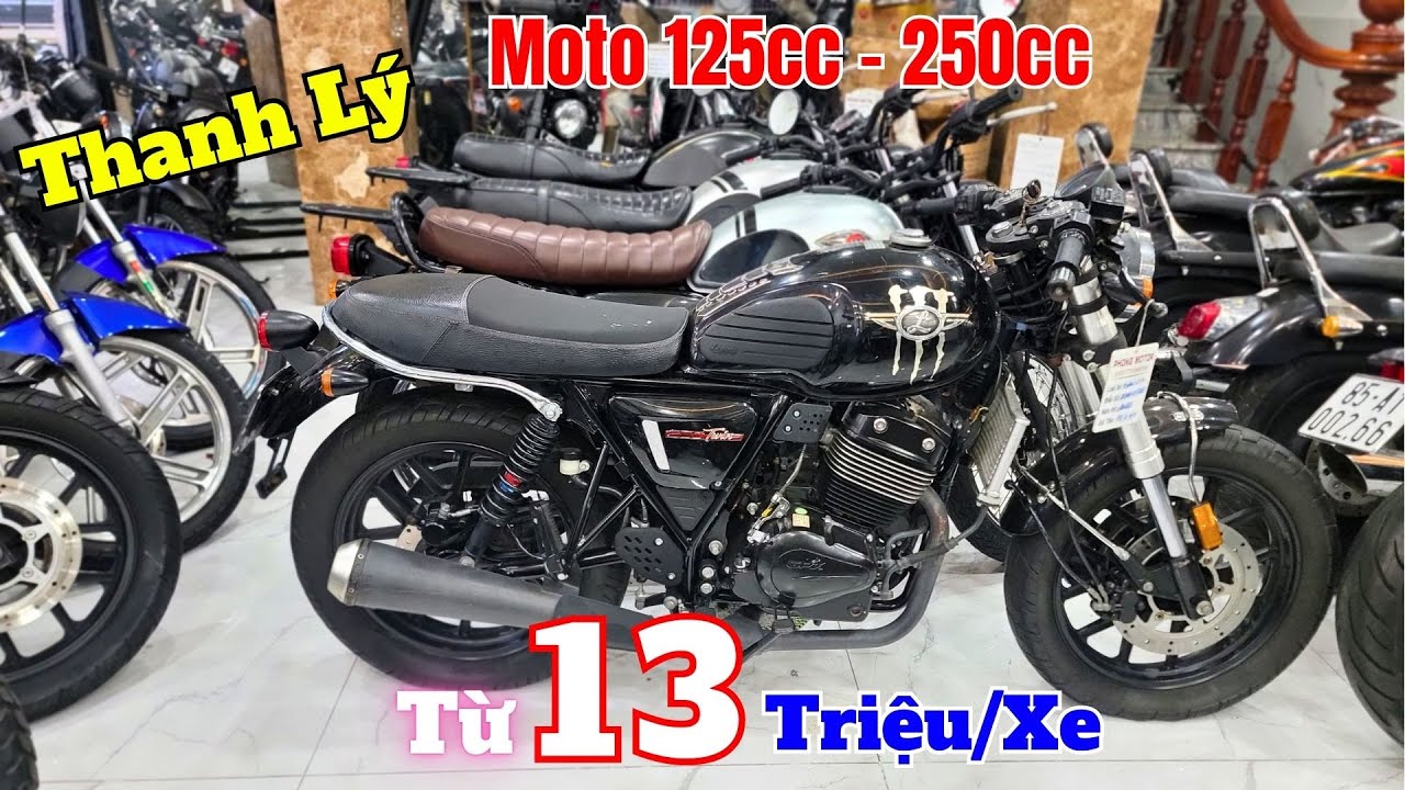 Thanh Lý Lô Moto Cruiser - Classic Tồn Kho GPX Twin 250 , FZ150i , Husky 125 , GD110 ,EN150A