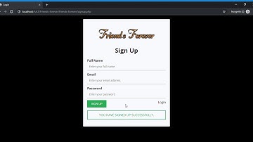 Friends Forever project in php | Projecto.in