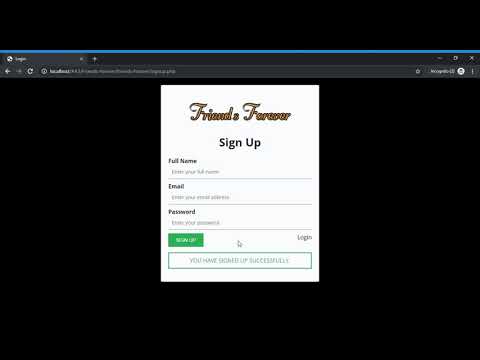 Friends Forever project in php | Projecto.in