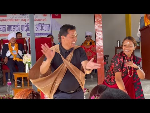 Excellent dance by Hon'ble Man Bahadur Gurung With Prithivi subba gurung/P.S /Perfect Gurung dance.