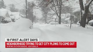Ashtabula residents buried under feet of snow as the city struggles to keep up