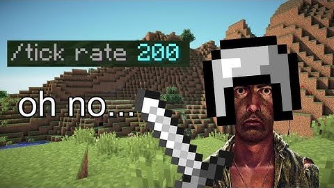 one idiot vs 10x speed minecraft…