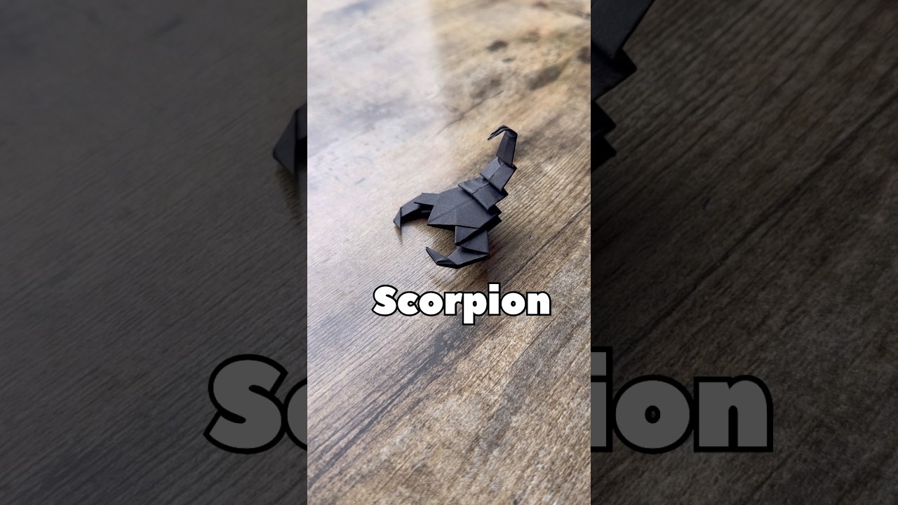 ORIGAMI SCORPION TUTORIAL FROM EASY ORIGAMI WORLD| HOW TO MAKE PAPER SCORPION ORIGAMI STEP BY STEP
