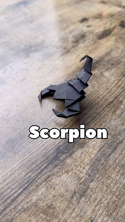 ORIGAMI SCORPION TUTORIAL FROM EASY ORIGAMI WORLD| HOW TO MAKE PAPER SCORPION ORIGAMI STEP BY STEP