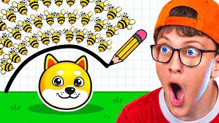 DRAW TO SAVE MY PUPPY FROM BEES! (Save The Dog) screenshot 1