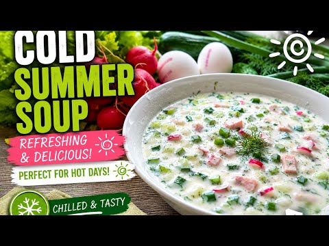 🥒 The Most Refreshing Summer Soup You’ll Make This Year! | ASMR Cooking