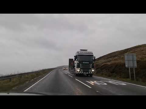 Driving from Scalloway to Lerwick