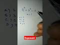 exponential maths #maths #mathematics #reasoning #ssc #shorts