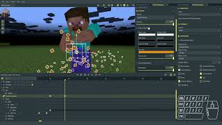 Squid Games cookie particles in Mine Imator #minecraftanimation #mineimatortutorial
