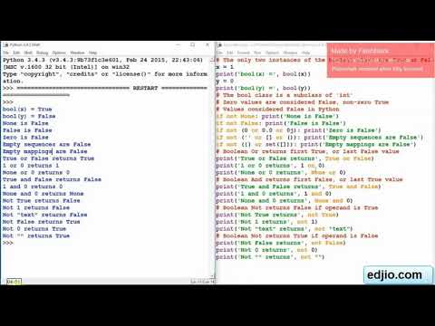 Python Programming Boolean Type