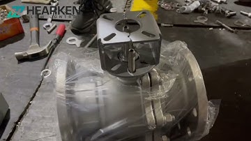 How to mounting the bracket/couplings and connector on the ball valves  ?