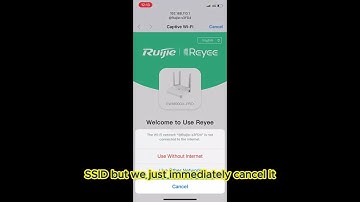 Ruijie Reyee: Setup Reyee Home Router by Ruijie Apps Only