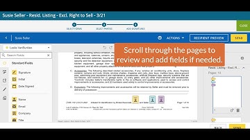 Sending for e-signature from zipForm using DocuSign Templates!