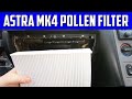 Vauxhall Opel Astra G Mk4 Pollen Filter Replacement