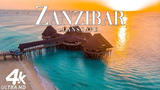 FLYING OVER ZANZIBAR (4K UHD) I Relaxing Music Along With Beautiful Nature Videos | 4K VIDEO ULTRAHD