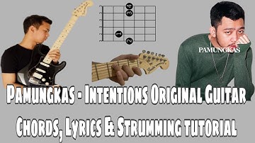 Pamungkas Intentions Guitar Chords ORIGINAL And Lyrics EASY to Follow 🔥🔥🎸