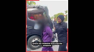 Housewife arrested over seizure of five guns, claims weapons belong to husband