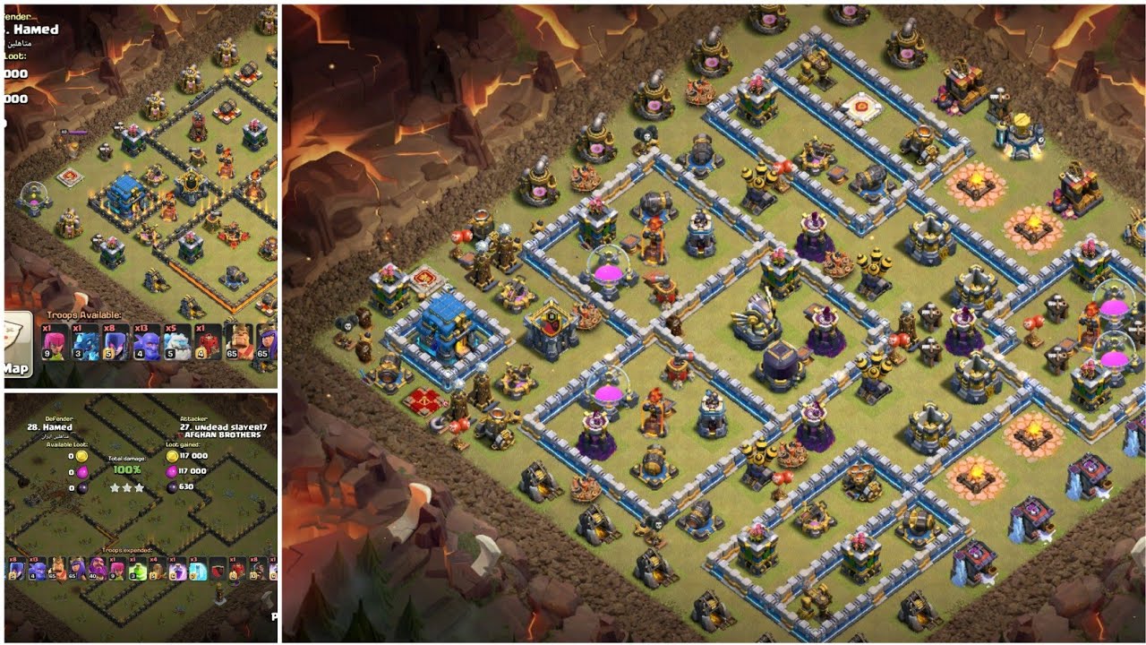 How to attack th12 war base corner side town hall famous and popular