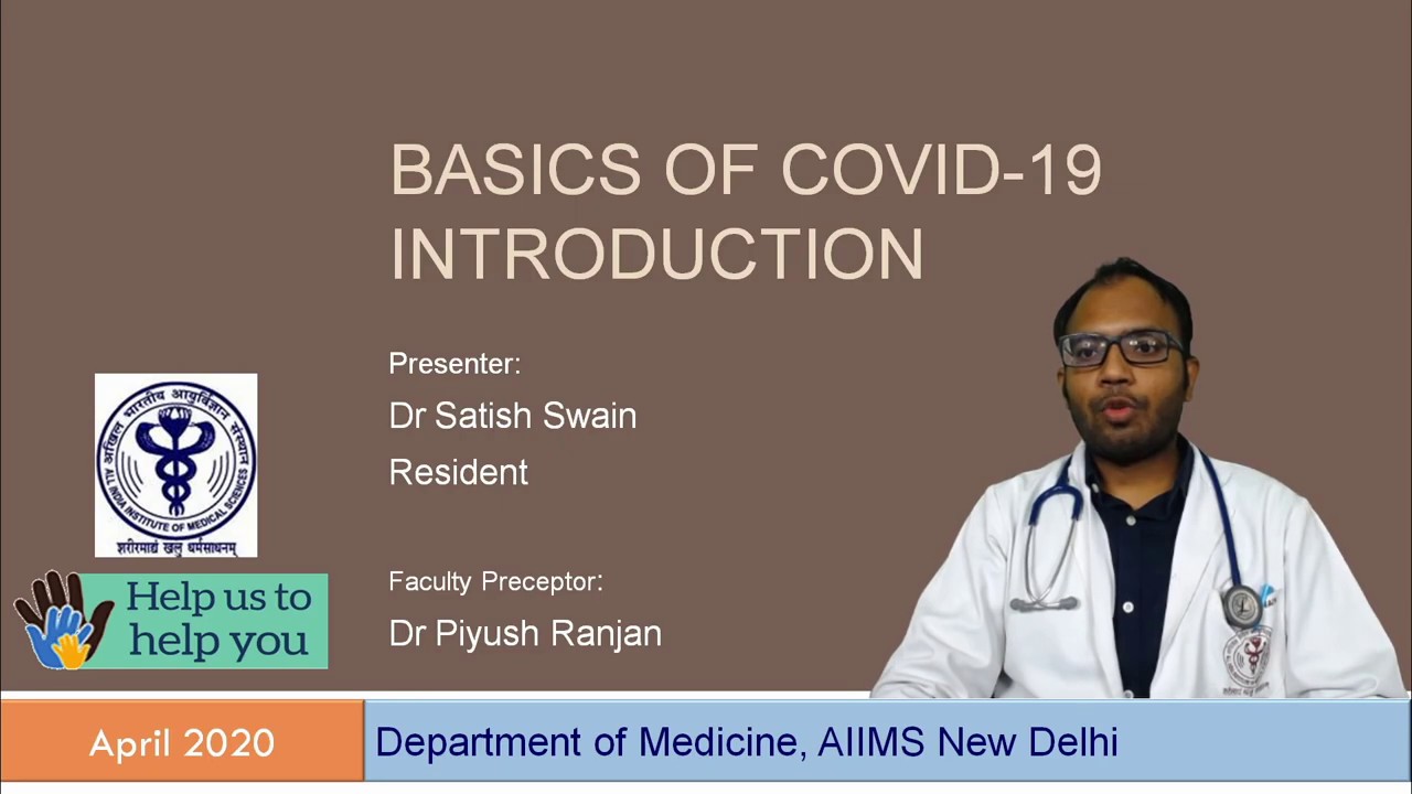 BASICS OF COVID-19: INTRODUCTION - YouTube