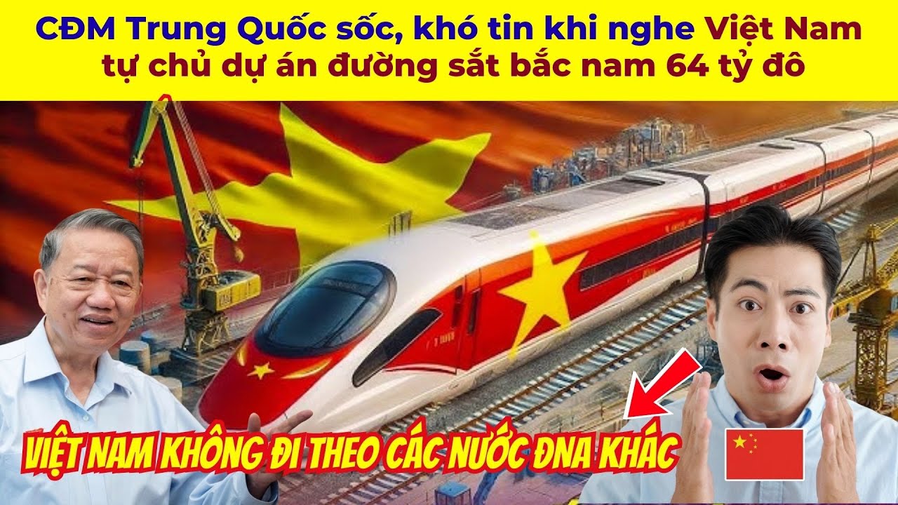 CĐM Trung Quốc sốc, khó tin khi nghe Việt Nam tự chủ dự án đường sắt bắc nam 64 tỷ đô