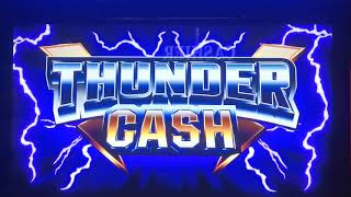 Mega Choice Fortune New Ainsworth multiple denomination playing dollars on Thunder Cash chasing pots