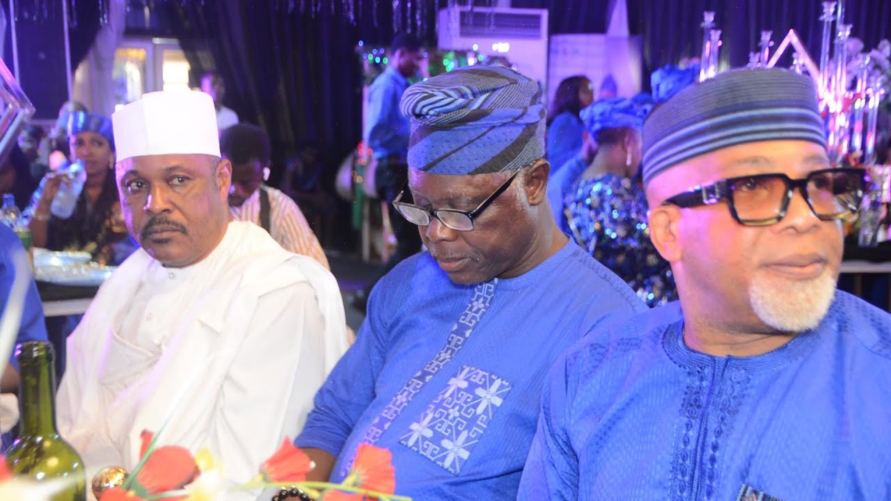 SAHEED BALOGUN, YEMI SOLADE, DELE ODULE HONOR KUNLE AFOD AT 50TH BIRTHDAY