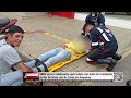 SAMU socorre adolescente após colisão com moto em cruzamento da Rua Fortaleza com Av  Canaã