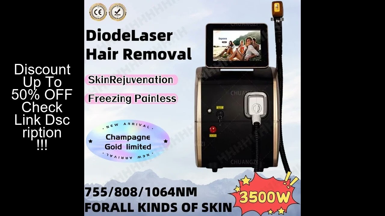 2025 Best Depilator New Ice Platinum Cooling System Skin Care 808nm Diode Laser Hair Removal Machine