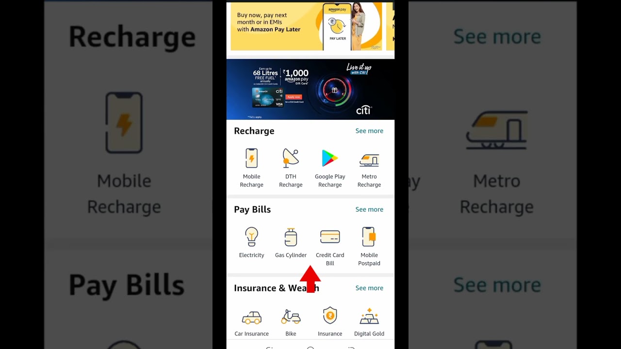 amazon pay se postpaid bill kaise bharel how to pay postpaid mobile bill through amazon pay 