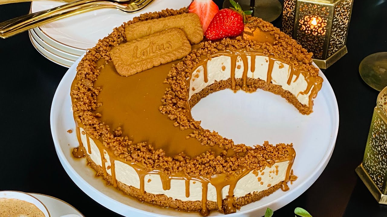 Cheesecake Lotus sans cuisson /تشيزكيك اللوتس الشهير في شكل جديد بدون فرن و بأسهل طريقة اسرار نجاحها
