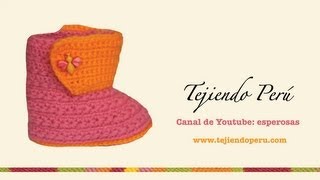 Botitas para bebe - Tejiendo Perú