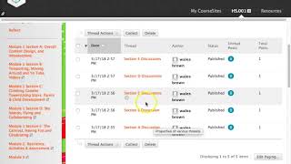 LMS Weekly Discussion Threads, Assessment & Evaluation