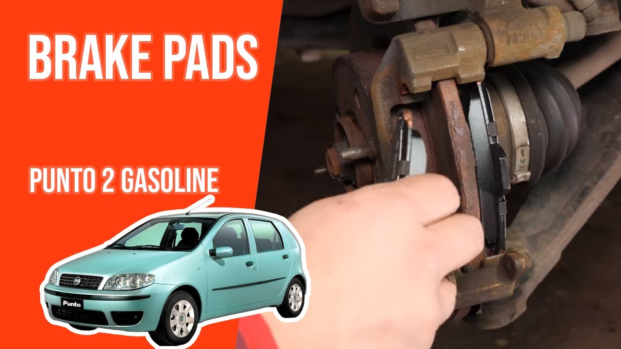 How to replace the front brake pads Punto mk2 1.2 🚗 YouTube