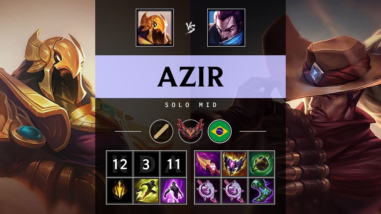 Azir Mid vs Yasuo - BR Grandmaster Patch 25.20