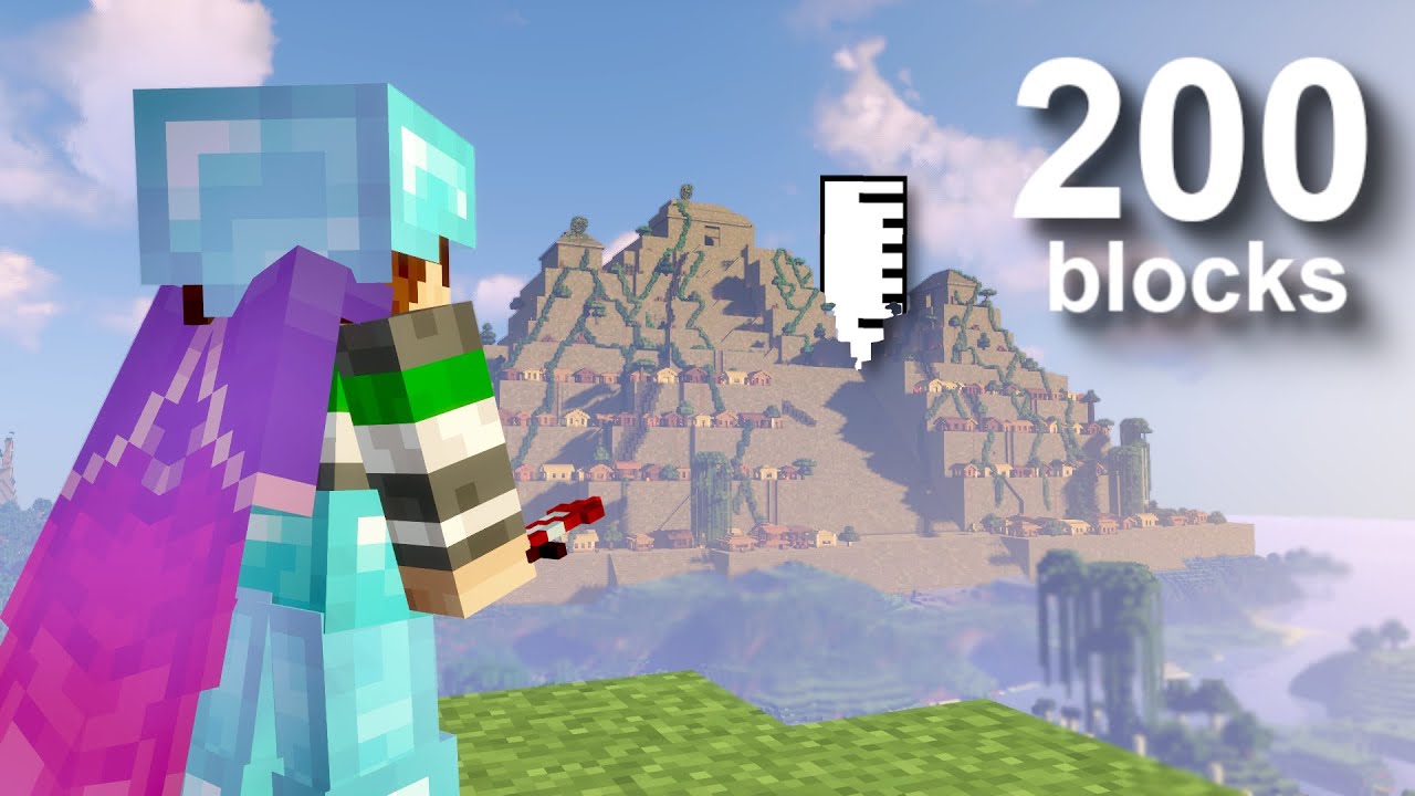 I Built the BIGGEST Pyramid in Minecraft - YouTube
