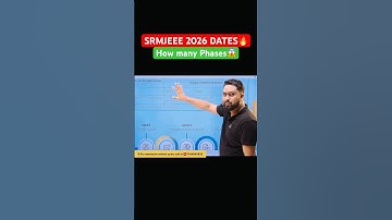 SRMJEEE 2026 Dates🔥 | How many Phases in SRMJEEE⁉️#srmuniversity #srmjeee #srm #jeemains2026 #jee