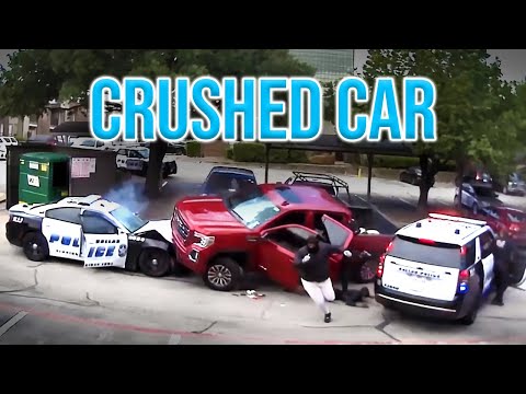 Armed Suspects Ram Cops And Take Off
