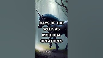 Ai Draws Days as Mythical Creatures! #ai #aigenerated #midjourneyai
