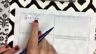 Notes 1-5: Equations (Acc Alg)