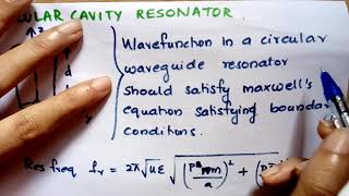 Circular cavity resonator