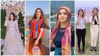 Jannat Mirza, Alishba Anjum and Saher Hayat tiktok videos 💞