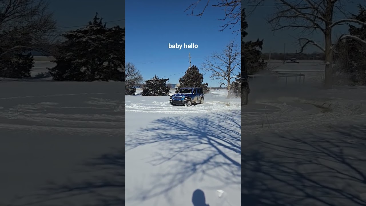 Fun in the Snow #jeep